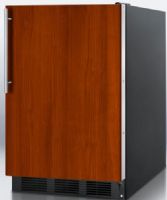 Summit FF6BBIIF Built-in Undercounter All-refrigerator with Automatic Defrost, Designed to Accept Full Overlay Panels over the Door, Black Cabinet, 5.5 cu.ft. capacity, Less than 24 inches wide to fit tight spaces, Hidden evaporator, One piece interior liner, Adjustable glass shelves, Fruit and vegetable crisper, Interior light, Door shelves (FF-6BBIIF FF 6BBIIF FF6BBI FF6B FF6 BBIIF) 