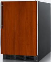 Summit FF6BBIIFADA ADA Compliant Built-in Undercounter All-refrigerator with Integrated Door Frame to Accept Overlay Panels, Black Cabinet, Less than 24 inches wide with a full 5.5 c.f. capacity, Reversible door, RHD Right Hand Door Swing, Professional handle, Automatic defrost, Hidden evaporator, One piece interior liner, Adjustable glass shelves (FF-6BBIIFADA FF 6BBIIFADA FF6BBIIF FF6BBI FF6B FF6) 