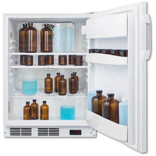 Summit FF6LBIPLUS2ADA Accucold Undercounter Refrigerator, ADA Compliant Height, One-Section, Built-In Or Freestanding, 23.63