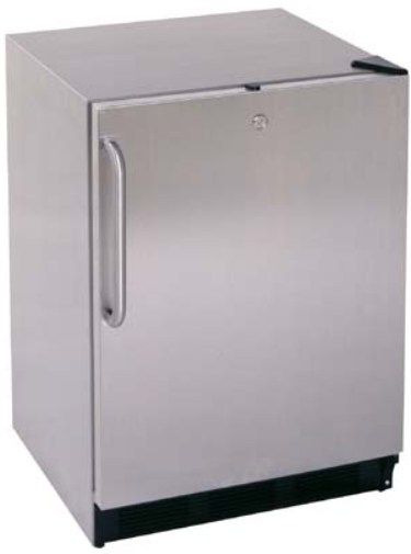 Summit FF6KeypadCSS Undercounter Compact Refrigerator, Complete Stainless Cabinet and Door with Pro Style Handle and Built-in Fan for Undercounter Installation, 5.5 Cubic Feet Capacity, Full automatic defrost (FF6KEYPADCS FF6KEYPADC FF6KEYPAD FF6-KEYPAD FF6 KEYPAD)