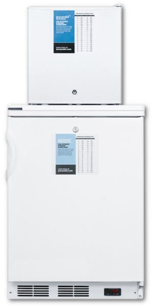 Summit FF6L-FS24LSTACKPRO Medical Refrigerator Freezer,, Stackable Design Allows You To Maximize Limited Floor Space While Enjoying The Full Storage Convenience Of An Independent Refrigerator And Freezer; Space-saving design, Allows you to create a full refrigerator-freezer with independent controls in a slim-fitting footprint; (SUMMITFF6LFS24LSTACKPRO SUMMIT FF6LFS24LSTACKPRO FF6L FS24LSTACKPRO SUMMIT-FF6LFS24LSTACKPRO FF6L-FS24LSTACKPRO)