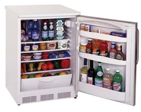 Summit FF6-LSSTB Compact Refrigerator 5.5 cu.ft., 113 lbs., Defrost Type Automatic, Lock Type Front, White (FF6LSSTB FF6LSS FF6)