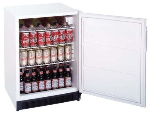 Summit FF7AL ADA Compliant Undercounter All-Refrigerator - White, 5.5 cu.ft. Capacity, Fully automatic defrost, Interior light, Adjustable thermostat, Energy efficient design, Large adjustable shelves (each shelf holds trays up to 19 1/2
