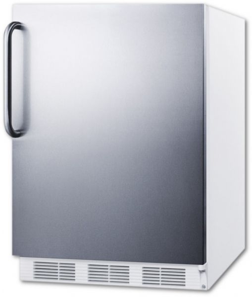 Summit FF7BISSTBADA Freestanding Counter Depth Compact Refrigerator 24
