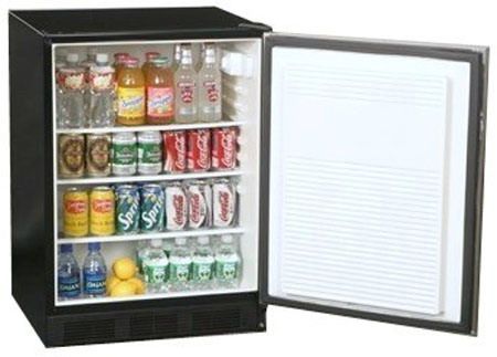Summit FF7LBLSSHH, 5.5 Cu.Ft. all-refrigerator with full automatic defrost, Black-Wrapped stainless steel, Interior light, Adjustable thermostat, 115 Volts, 60 cycle (FF7LBLSSHH FF7LBLSS FF7LBL FF7L)