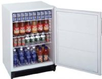 Summit FF7LSSTB, 5.5 Cu.Ft. All-Refrigerators in White with Wrapped stainless steel, Fully automatic defrost, Interior light, Front mounted lock, 115 Volts, 60 hertz (FF7LSSTB FF7LSS FF7L FF7) 