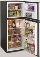 Avanti FF992PS Frost Free Refrigerator/Freezer, Black with Platinum Door, 9.9 Cu. Ft. Capacity, 7.6 cu. ct. Fresh Food, 2.3 cu. ft. Freezer, Reversible Door - Left or Right Swing, Full Range Temperature Control, Adjustable Shelves in Refrigerator Section, Interior Light in Fresh Food Compartment, Door Stopper, Recessed Handle, UPC 079841089925 (FF-992PS FF 992PS FF992-PS FF992 PS)  