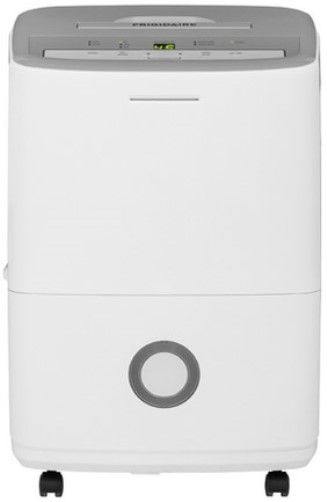 Frigidaire FFAD3033R1 Free-Standing Dehumidifier, 30 Pints/Day Dehumidification, 14 Liters/Day Dehumidification, 1.85 EEV (Liters per kW-hour), 7.6 Pints Container Capacity, 124 Air CFM (High), 52 dB Noise Level (High), 1350 Motor RPM (High), 3 Fan Speed, ENERGY STAR Certified, Ready-Select Controls, Effortless Clean Filter, UPC 012505279621 (FFAD-3033R1 FFAD 3033R1 FFA-D3033R1 FFAD3033-R1)