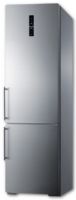 SUMMIT FFBF249SSBIIM Counter Depth Bottom Freezer Refrigerator 24" With 11.6 cu.ft. Total Capacity, 3.46 cu.ft. Freezer Capacity, 4 Glass Shelves, Crisper Drawer, Right Hinge, Frost Free Defrost, Ice Maker, CFC Free, Wine Shelf In Stainless Steel; Built-in capable, front-breathing design allows fully integrated installation; UPC 761101054827 (SUMMITFFBF249SSBIIM SUMMIT FFBF249SSBIIM SUMMIT-FFBF249SSBIIM) 