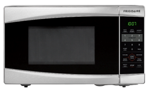 Frigidaire FFCM0734LS 0.7 Cu. Ft. Countertop Microwave, 10 Cooking Power Levels, Easy-Set Start, Effortless Defrost, Multi-Stage Cooking Option, Electronic Clock / Timer, Control Lock Option, Frigidaire Collection: Yes, Product Weight (lbs): 23, Shipping Weight (lbs): 25.4, Power Type: Electric, Stainless Steel, Clock: Yes - Separate Button, Child Lock: Yes, Display Type: LED, Display Color: Green, Touch Pad Buttons: 23 (FFCM0734LS FFCM07-34LS FFCM-0734LS)