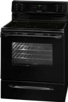 Frigidaire FFEF3019MB Freestanding Electric Range with 4 Radiant Elements, 30" Size, 12" - 2,700 Watts Right Front Element, 6" - 1,200 Watts Right Rear Element, 6" - 1,200 Watts Left Rear Element, 12 Hours Auto Oven Shutoff, Low and High Broil, 5.4 Cu. Ft. Capacity, 2 Standard Rack Configuration, Vari-Broil High/Low Broiling System, 3,500 Watts Bake Element, 3,600 Watts Broil Element, UPC 012505505911, Black Finish (FFEF3019MB FFEF-3019MB FFEF 3019MB FFEF3019-MB FFEF3019 MB) 