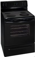 Frigidaire FFEF3020LB Freestanding Electric Range with 5.4 cu. ft. Capacity, 30", 12"/9"- 2700 Watts Front Right Element, 9"- 2,500 Watts Front Left Element, 6"- 1250 Watts Rear Right Element, 6"- 1,250 Watts Rear Left Element, Keep Warm Zone 100 Watts Center Element, 3,500 Watts Baking Element, Even Baking Technology Baking System, 3,600 Watts Broil Element, Replacement for GLEF369DB (FFEF3020 LB FFEF3020-LB FFEF-3020LB FFEF 3020LB Replacement for GLEF369DB) 