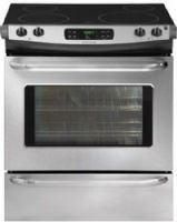 Frigidaire FFES3025LS Slide-In 30-Inch Electric Range, Stainless Steel, 4.2 Cu. Ft. Oven Capacity, Ready-Select Controls, One-Touch Self Clean, Extra-Large Element, Even Baking Technology, Store-More Storage Drawer, Quick Clean, Handle Racks, Delay Start Baking Option, Delay Clean, Multiple Broil Options, Auto Shut-Off (FFE-S3025LS FF-ES3025LS FFES-3025LS FFES3025L FFES3025) 