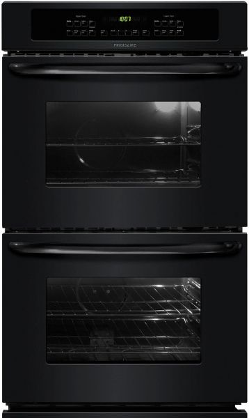 Frigidaire FFET2725LB Double Electric Wall Oven, 2, 3, 4 Hours Self-Clean, 4 pass 2300 Watts Upper Oven Bake Element, 6-pass 3,400 Watts Upper Oven Broil Element, 3.5 Cu. Ft. Upper and Lower Oven Capacity, 4 pass 2300 Watts Lower Oven Bake Element, 6 pass 3400 Watts Lower Oven Broil Element, Vari-Broil Broiling System, Self-Clean Cleaning System, Membrane Interface, Broil Variable Broil, Integrated with Bake Preheat, Black Color (FFET 2725LB FFET-2725LB FFET2725-LB FFET2725 LB)