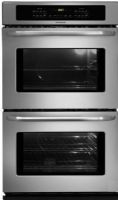 Frigidaire FFET3025LS Double Electric Wall Oven, 4.2 Cu. Ft. Upper Oven Capacity, 2, 3, 4 Hours Self-Clean, 6 pass 2750 Watts Upper and Lower Oven Bake Element, 6-pass 3,400 Watts Upper and Lower Oven Broil Element, 1 Upper and Lower Oven Light, 2 Handle Upper and Lower Oven Rack Configuration, Vari-Broil Broiling System, Self-Clean Cleaning System, Membrane Interface, Stainless Steel Color (FFET3025LS FFET-3025LS FFET 3025LS FFET3025-LS FFET3025 LS) 
