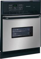 Frigidaire FFEW2425LS Stainless Steel Single Electric Wall Oven, 24" Size, Vari-Broil Broiling System, 2-3-4 hours Cleaning System, Membrane Interface, Low and High Broil, Integrated with Bake Preheat, 2, 3 Hours -Scroll thru Self-Clean, 12 hrs. Timed Shut-off, 4-pass 2100 Watts Bake Element, 6-pass 3,400 Watts Broil Element, 2.9 cu. ft. Oven Capacity, 1 Oven Light, 2 Oven Rack Configuration, Regular Oven Window, Stainless Steel Finish (FFEW2425-LS FFEW2425 LS FFEW-2425LS FFEW 2425LS) 