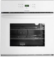 Frigidaire FFEW2725LW Single Electric Wall Oven, 3.5 Cu. Ft. Oven Capacity, Vari-Broil Broiling System, 2-3-4 hours Cleaning System, Membrane Interface, Low and High Broil, Integrated with Bake Preheat, 2, 3 Hours - Scroll thru Self-Clean, 12 hrs. Timed Shut-off, 4 pass 2300 Watts Bake Element, 6-pass 3,400 Watts Broil Element, 1 Oven Light, 2 Handle Rack Oven Rack Configuration, Extra Large Visualite Oven Window, White Color (FFEW2725LW FFEW-2725LW FFEW 2725LW FFEW2725-LW FFEW2725 LW) 