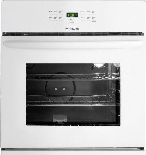 Frigidaire FFEW2725LW Single Electric Wall Oven, 3.5 Cu. Ft. Oven Capacity, Vari-Broil Broiling System, 2-3-4 hours Cleaning System, Membrane Interface, Low and High Broil, Integrated with Bake Preheat, 2, 3 Hours - Scroll thru Self-Clean, 12 hrs. Timed Shut-off, 4 pass 2300 Watts Bake Element, 6-pass 3,400 Watts Broil Element, 1 Oven Light, 2 Handle Rack Oven Rack Configuration, Extra Large Visualite Oven Window, White Color (FFEW2725LW FFEW-2725LW FFEW 2725LW FFEW2725-LW FFEW2725 LW)