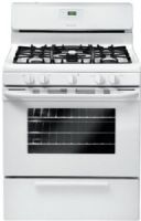 Frigidaire FFGF3019LW Freestanding 30" Gas Range, White, 4.2 Cu. Ft. Total Capacity, 5 Burner Gas Range, 18000 BTU Baking Element, 18000 BTU Broil Element, Vari-Broil High/Low Broiling System, 2 Standard Rack Configuration, Ready-Select Controls, Continuous Grates, Sealed Gas Burners, Matte Black Finish with Cast Iron Grates, UPC 012505502521 (FFGF-3019LW FFG-F3019LW FFGF3019L FFGF3019) 