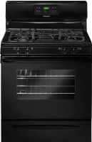 Frigidaire FFGF3027LB Freestanding Gas Range with 4 Sealed Burners Including Low Simmer, 5.0 cu. ft. Capacity, 16,000 BTU Front Right Burner, 12,000 BTU Front Left Burner , 5,000 BTU Rear Right Burner, 9,500 BTU Rear Left Burner, 18,000 BTU Baking Element, 18,000 BTU Broil Element, Membrane Interface, Plastic Knobs, Low and High Broil, Integrated with Bake Preheat, 2, 3 Hours Self-Clean, UPC 012505505805, Black Finish (FFGF3027LB FFGF-3027LB FFGF 3027LB FFGF3027-LB FFGF3027 LB) 
