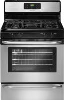 Frigidaire FFGF3027LS Freestanding Gas Range with 4 Sealed Burners Including Low Simmer, 5.0 cu. ft. Capacity, 16,000 BTU Front Right Burner, 12,000 BTU Front Left Burner , 5,000 BTU Rear Right Burner, 9,500 BTU Rear Left Burner, 18,000 BTU Baking Element, 18,000 BTU Broil Element, Membrane Interface, Plastic Knobs, Low and High Broil, Integrated with Bake Preheat, 2, 3 Hours Self-Clean, UPC 012505505829, Stainless Steel Finish (FFGF3027LS FFGF-3027LS FFGF 3027LS FFGF3027 LS FFGF3027-LS) 