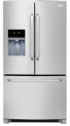 Frigidaire FFHB2740PS 27.2 Cu. Ft. French Door Refrigerator, Adjustable Interior Storage, PureSource Ultra Ice & Water Filtration, Sliding SpillSafe Glass Shelves, Full-Width Cool-Zone Drawer, Dual Ice Ready, Effortless Glide Freezer Drawers, Frost Free: Yes, Annual Energy (kWH): 717, Condenser Type: Dynamic, Sound Package: Quiet Pack, Water Inlet Location: Left Rear Bottom, Shipping Weight (lbs): 365, Product Weight (lbs): 352, Power Type: Electric (FFHB2740PS FF-HB2740PS) 
