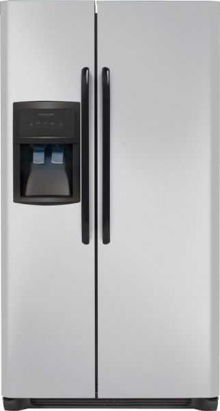 Frigidaire FFHS2622MM Side by Side Refrigerator with SpillSafe Glass Shelves, 26.0 Cu. Ft. Total Capacity, 16.5 Cu. Ft. Refrigerator Capacity, 9.5 Cu. Ft. Freezer Capacity, UltraSoft Door Design, Hidden Door Hinge Covers, Top Right Rear Water Filter Location, Quiet Pac Sound Package, Ready-Select Controls, Tall, 2-Paddle Dispenser Design, 5 Number of Dispenser Buttons, Bright Interior Lighting, Silver Mist Finsih (FFHS2622MM FFHS2622-MM FFHS2622 MM FFHS2622 FFHS-2622 FFHS 2622)