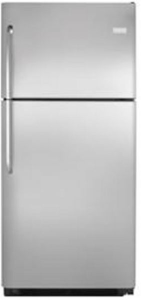 Frigidaire FFHT2126LS Top Freezer Refrigerator, 20.6 cu. ft. Total Capacity, 15.35 cu. ft. Refrigerator Capacity, 5.26 cu. ft. Freezer Capacity, UltraSoft Door Design, Adjustable Rollers, Color-Coordinated Toe Grille, Bright Interior Lighting, 2 SpillSafe Adjustable Glass Refrigerator Shelves, Clear Cool Zone Drawer, 2 Clear Store-More Crisper Drawers, 2 Humidity Controls, Clear Dairy Door Dairy Compartment, Stainless Steel Color (FFHT2126LS FFHT-2126LS FFHT 2126LS FFHT2126-LS FFHT2126 LS)