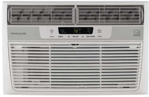 Frigidaire FFRE0633S1 6000 BTU Mini Compact Air Conditioner with 152 CFM and 3 Fan Speeds; Effortless Temperature Control; Programmable 24-Hour On/Off Timer; Multi-Speed Fan; Energy Saver Mode; Type: Room Air Conditioner; Installation: Window; Window Mounting Kit (Included): Pleated Quick Mount; Heat: No; Refrigerant: R410a; ENERGY STAR Certified: Yes; BTU: 6000; Dehumidification (Pints/Hour): 1.3; Cool Area (Sq. Ft.): 250; Energy Efficiency Ratio: 12.2; UPC 012505280108 (FFRE0633S1 FFRE0633S1)