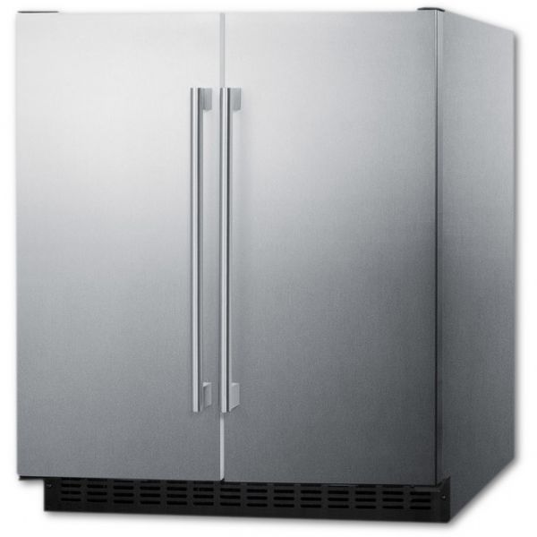 Summit FFRF3075WCSS Freestanding/Built-In Side-by-Side Refrigerator 30