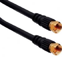 Vanco FFRG6U50 Coaxial Cable "F" Type Plug to "F" Type Plug; Digital and Satellite Compatible; Gold “F” Connectors; Connects 75 ohm Devices; Heavy Duty, Shielding and Superior Performance; Cable Length 50 Ft; Color Black; Cable Type Coaxial; Conductor Copper; Connector Plating Gold Plated; Connector 2 x F Connector Antenna; Dimensions 2.5" x 7.5" x 10"; Weight 1.4 Lbs; 741835026772 (VANCOFFRG6U50 VANCO-FFRG6U50 FFRG6U50) 