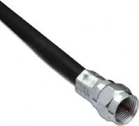 Vanco FFRG6UL25PK Weatherproof "F" Type Plug To "F" Type Plug Coaxial Cable, Black Color, Weatherproof Coaxial Cable With “F” Connectors, Anti-Corrosion Plating, O-Ring Seal, Silicone-Gel Compound Seal, Digital And Satellite Compatible, Heavy Duty Shielding, UL Listed, Cable Length 25 Ft, Dimension 2" X 6" X 8.5", Shipping Weight 0,7 Lbs, UPC 741835047043 (VANCOFFRG6UL25PK VANCO-FFRG6UL25PK FFRG6UL25PK) 