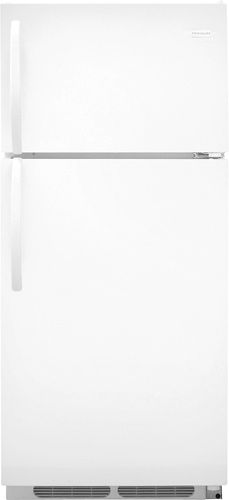 Frigidaire FFTR1713LW Top Mount 16.5 Cu. Ft. Freezer Refrigerator, White, 2 Wire Sliding Shelves, 13.8 Shelf Area, 2 Humidity Controls, Store-More Gallon Door Storage, Store-More Organizational System, SpaceWise Adjustable Wire Shelves, Store-More Humidity-Controlled Crisper Drawers, Store-More Gallon Door Shelf, UPC 012505747663 (FFT-R1713LW FFTR-1713LW FFTR1713L FFTR1713)