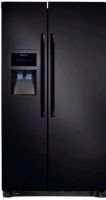 Frigidaire FFUS2613LE Side by Side Refrigerator with 3 SpillSafe Shelves, 26 cu. ft. Capacity, 16.5 cu. ft. Refrigerator Capacity, 9.5 cu. ft. Freezer Capacity, Adjustable Front Rollers, Black Toe Grille, Black Smooth Plastic Door Handle Design, Hidden Door Hinge Covers, Black Door Gasket, Tall Door Design, Smooth Door Finish, UltraSoft Door Style, Black Cabinet Color, Textured Cabinet Finish, Side-Mount Ice Maker Type, Ebony Black (FFUS-2613LE FFUS 2613LE FFUS2613-LE FFUS2613 LE) 