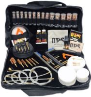 Otis FG-1000 Elite Cleaning System, Over 40 firearm-specific cleaning components in a nylon case, Six (6) Memory-Flex Cables of varying length for effective and correct Breech-to-Muzzle cleaning, Twenty-two (22) bronze bore brushes remove copper deposits and other fouling, Obstruction removal tools for jammed cases and other blockages, UPC 014895010006 (FG1000 FG 1000) 