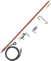 Firestik Model FG3648-R 3 Foot No Ground Plane CB Single Mirror Mount Antenna Kit in Red; Designed for Fiberglass Vehicles, Motorcycles, ATV's; Complete with Tuenable Tip Antenna; Mount, and 17' Of Matched NGP Cable; UPC 716414310788 (3 FOOT CB SINGLE MIRROR MOUNT ANTENNA KIT RED FIRESTIK-FG3648-R FIRESTIK FG3648-R FIRESTIKFG3648R) 