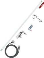 Firestik Model FG3648-W 3 Foot No Ground Plane CB Single Mirror Mount Antenna Kit in White; Designed for Fiberglass Vehicles, Motorcycles, ATV's; Complete with Tuenable Tip Antenna; Mount, and 17' Of Matched NGP Cable; UPC 716414310795 (3 FOOT CB SINGLE MIRROR MOUNT ANTENNA KIT WHITE FIRESTIK-FG3648-W FIRESTIK FG3648-W FIRESTIKFG3648W) 