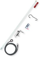 Firestik Model FG4648-W 4 Foot No Ground Plane CB Single Mirror Mount Antenna Kit in White; Designed for Fiberglass Vehicles, Motorcycles, ATV's; Complete with Tuenable Tip Antenna; Mount, and 17' Of Matched NGP Cable; UPC 716414310825 (4 FOOT CB SINGLE MIRROR MOUNT ANTENNA KIT WHITE FIRESTIK-FG4648-W FIRESTIK FG4648-W FIRESTIKFG4648W) 