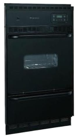 Frigidaire FGB24L2AB Gas Wall Oven, 24 inches Wide, Single, Manual Clean, Glide Out Lower Broiler & 2 Oven Racks, Black, Easy Set 100 Electronic Oven Control, Electronic Clock & Countdown Timer, Oven Light Switch (FGB24L2A-B FGB24L2A B FGB24L2A FGB24L2)