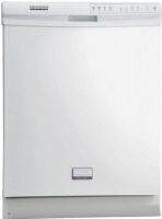 Frigidaire FGBD2431KW Gallery Series Full Console Dishwasher with 14-Place Settings, 4 Wash Cycles, Low-Rinse Aid Indicator, 5 Wash Levels, Slimline Control Panel with Digital Display, Tall Tub Design, White Interior, 2 Cup Shelves, Stemware Holders, Delay Start - 2-4-6 Hours, Hi-Temp Wash Option, Heat / No Heat Dry, Removable Stainless Steel Filter, Stainless Steel Food Disposer, White Color (FGBD-2431KW FGBD 2431KW FGBD2431-KW FGBD2431 KW) 