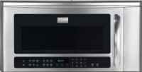 Frigidaire FGBM185KF Gallery Series Over-the-Range Microwave Oven with 350 CFM Venting System, 1.8 Cu. Ft. Capacity, 9 Auto Cook Options, 7 User Preference Options, 1,000 Watts Cooking Power, 2-Speed Hidden Vent 350 / 150 CFM Air Circulation, Hi / Low 2-Level Light, 120V / 60Hz / 15 Amps Voltage Rating, 1.65 kW Connected Load at 120V, 14.3 Amps at 120V, Effortless Sensor Cooking, Bottom Controls, Keep Warm, Auto-Start Heat Sensor (FGBM-185KF FGBM 185KF FGBM185-KF FGBM185 KF) 