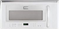 Frigidaire FGBM185KW Gallery Series Over-the-Range Microwave Oven with 350 CFM Venting System, 1.8 Cu. Ft. Capacity, 9 Auto Cook Options, 7 User Preference Options, 1,000 Watts Cooking Power, 2-Speed Hidden Vent 350 / 150 CFM Air Circulation, Hi / Low 2-Level Light, 120V / 60Hz / 15 Amps Voltage Rating, 1.65 kW Connected Load at 120V, 14.3 Amps at 120V, Effortless Sensor Cooking, Bottom Controls, White Color (FGBM-185KW FGBM 185KW FGBM185-KW FGBM185 KW) 