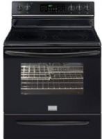 Frigidaire FGEF3034KB Gallery Series Freestanding Smoothtop Electric Range, 12"/9" - 2,700 Watts Front Right Element, 9"/6" - 3,000 Watts Front Left Element, 6" - 1,200 Watts Rear Right Element, 6" - 1,200 Watts Rear Left Element, 5.7 Cu. Ft. Capacity, 3,500 Watts Bake Element, Even Baking Technology System, 3,900 Watts Broil Element, Power Broil Broiling System, True Convection System, Warming Zone Center Element, Black Color (FGEF-3034KB FGEF 3034KB FGEF3034-KB FGEF3034 KB) 