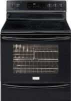Frigidaire FGEF3055KB Gallery Series Freestanding Smoothtop Electric Range with 5 Radiant Elements, 12"/9" - 2,700 Watts Front Right Element, 9"/6" - 3,000 Watts Front Left Element, 6" - 1,200 Watts Rear Right Element, 6" - 1,200 Watts Rear Left Element, Warming Zone Center Element, 6.0 Cu. Ft. Capacity, 3,500 Watts Bake Element, Even Baking Technology Baking System, 3,900 Watts Broil Element, Power Broil Broiling System (FGEF-3055KB FGEF 3055KB FGEF3055-KB FGEF3055 KB) 
