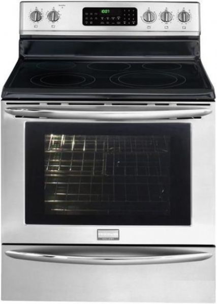 Frigidaire FGEF3055KF Gallery Series Freestanding Smoothtop Electric Range with 5 Radiant Elements Including Warming Zone, 12