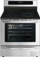 Frigidaire FGEF3057KF Gallery Series Freestanding Smoothtop Electric Range, 12"/9"/6" 2,700 Watts Front Right Element, 9"/6" 3,000 Watts Front Left Element, 6" 1,200 Watts Rear Right Element, 6" 1,200 Watts Rear Left Element, Warming Zone Center Element, 6.0 Cu. Ft. Capacity, 3,500 Watts Bake Element, Even Baking Technology Baking System, 3,900 Watts Broil Element, Power Broil Broiling System (FGEF-3057KF FGEF 3057KF FGEF3057-KF FGEF3057 KF) 