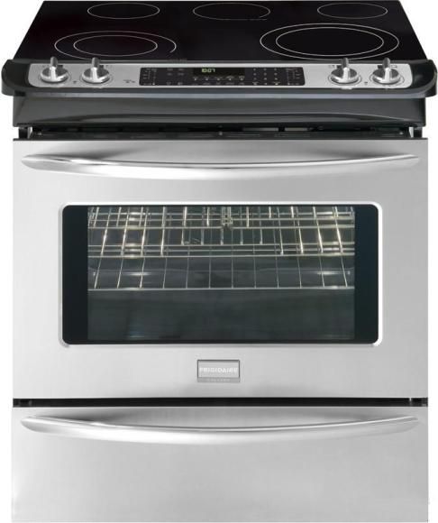 Frigidaire FGES3065KF Gallery Series Slide-in Smoothtop Electric Range, 4.2 Cu. Ft. Oven Capacity, 1.6 Cu. Ft. Drawer Capacity, 4,000W Broil, 9