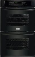 Frigidaire FGET2745KB Gallery Series 27" Double Electric Wall Oven with 3.5 cu. ft. Upper True Convection Oven, 6-Pass 2,700 Watts Lower Oven Bake Element, Dual Radiant Lower Oven Baking System, 6-Pass 3,400 Watts Lower Oven Broil Element, Vari-Broil Lower Broiling System, Hidden Bake Cover Lower Oven Hidden Bake Element, 3rd Element Upper Oven Convection System, Upper Oven Pre-Heat, Black Color (FGET-2745KB FGET 2745KB FGET2745-KB FGET2745 KB) 