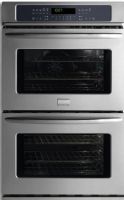 Frigidaire FGET2745KF Gallery Series 27" Double Electric Wall Oven with 3.5 cu. ft. Upper True Convection Oven, 6-Pass 2,700 Watts Lower Oven Bake Element, Dual Radiant Lower Oven Baking System, 6-Pass 3,400 Watts Lower Oven Broil Element, Vari-Broil Lower Broiling System, Hidden Bake Cover Lower Oven Hidden Bake Element, 3rd Element Upper Oven Convection System, Upper Oven Pre-Heat, Stainless Steel Color (FGET-2745KF FGET 2745KF FGET2745-KF FGET2745 KF) 