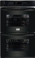 Frigidaire FGET2765KB Gallery Series 27" Double Electric Wall Oven, 3.5 Cu. Ft. Upper and Lower Oven Capacity, Dual Radiant  Upper and LowerOven Baking System, 6-Pass 3,400 Watts Upper Oven Broil Element, Vari-Broil  Upper and LowerOven Broiling System, 3rd Element Upper and Lower Oven Convection System, 2 Lower Oven Light, Extra Large Visualite Lower Oven Window, Electric Power Type, Black Color (FGET-2765KB FGET 2765KB FGET2765-KB FGET2765 KB) 